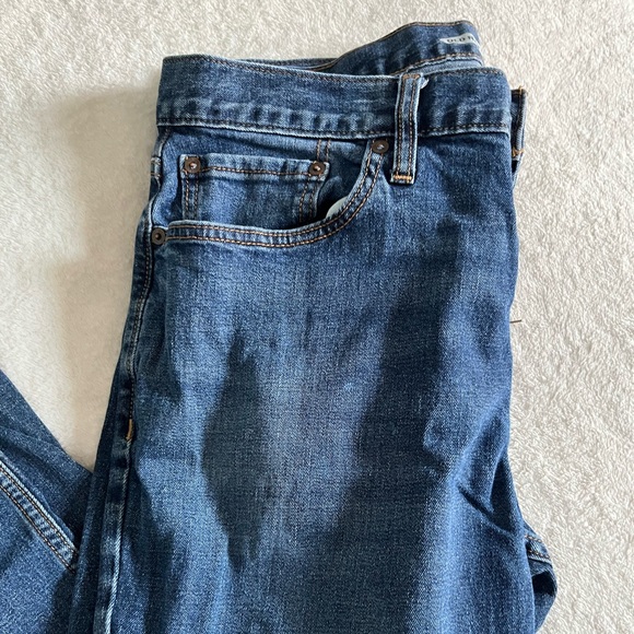 Old Navy Straight Leg Blue Jeans - Picture 2 of 7